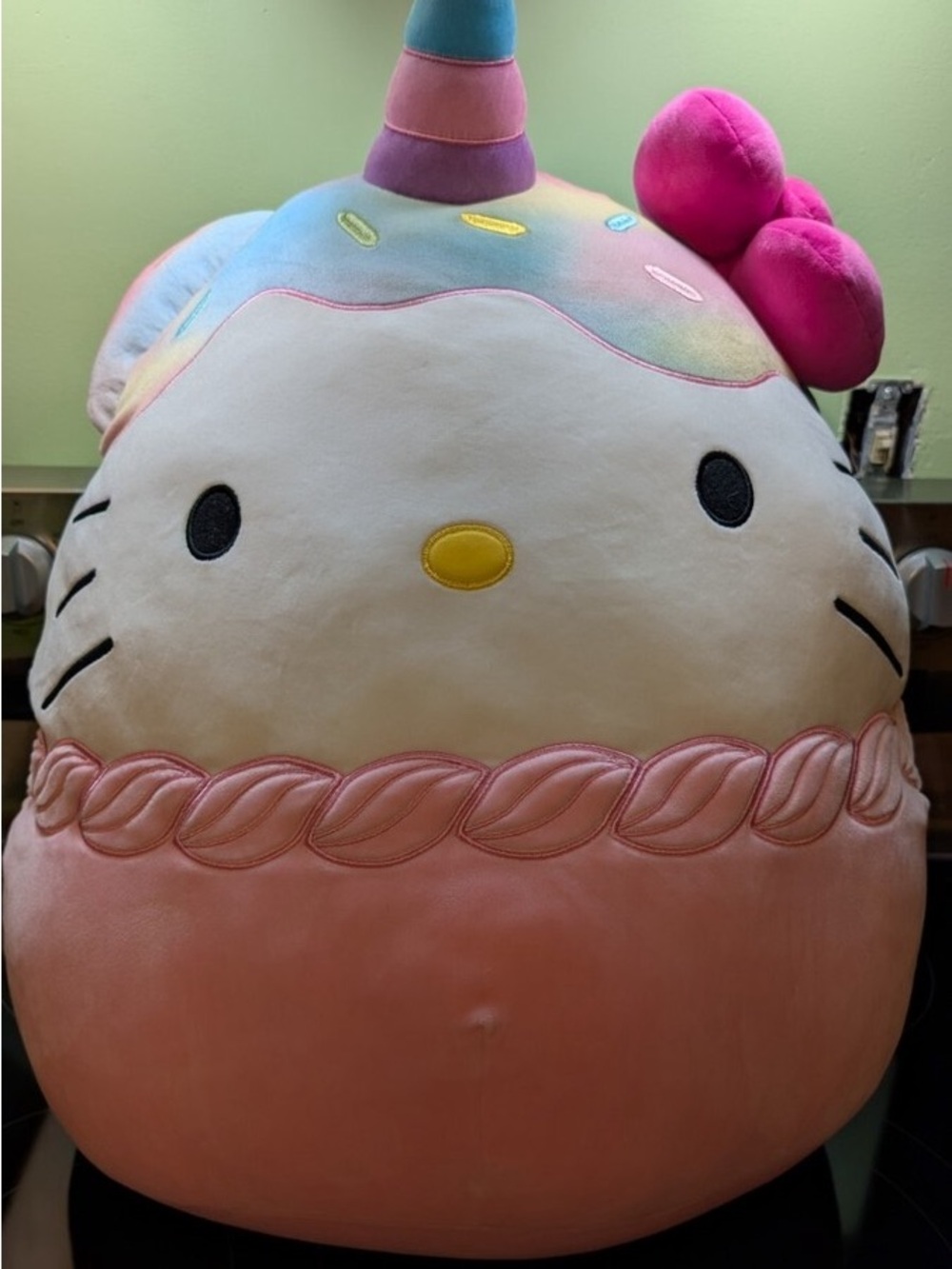 Hello kitty jumbo 24” unicorn cupcake squishmallow
